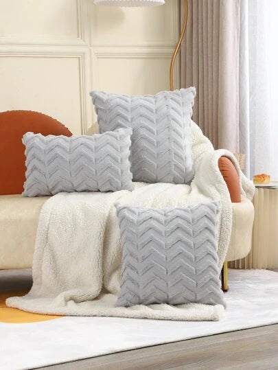 Tufted Grey Throw Pillow