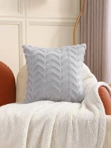 Tufted Grey Throw Pillow