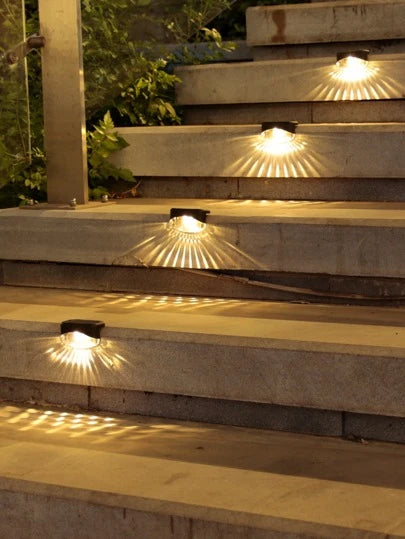 Solar Powered Outdoor Step Lights (3 Each)