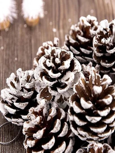 Snow Pinecone (12 Pack)